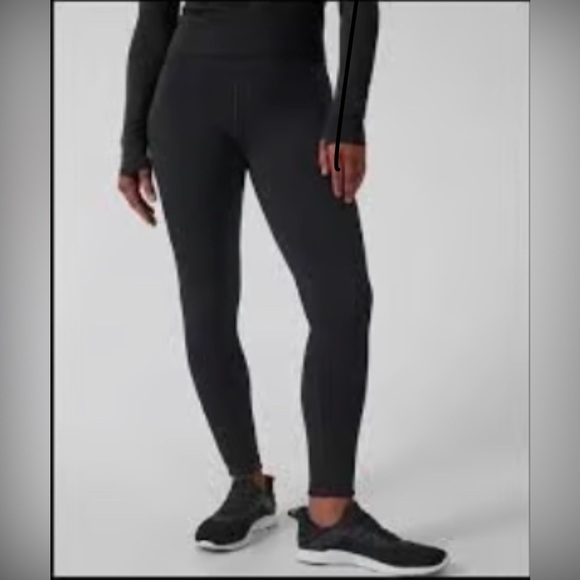 NWT Athleta Altitude Black Tight in Polartec Powerstretch size 1X - Picture 5 of 13